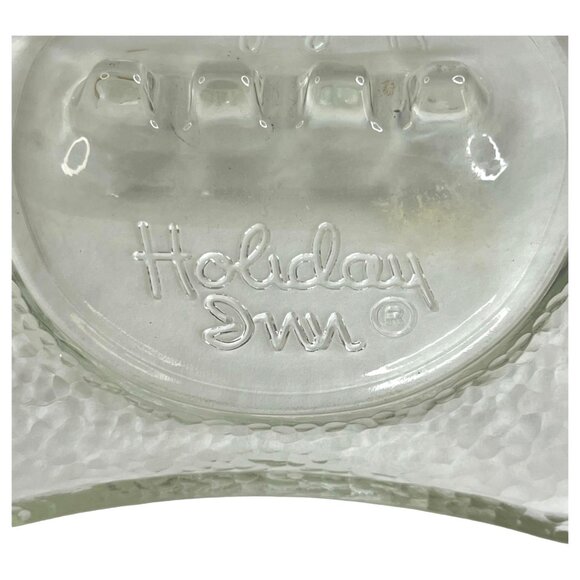 Vintage Holiday Inn Hotel Motel Textured Clear Glass Ashtray Advertising - Picture 2 of 6
